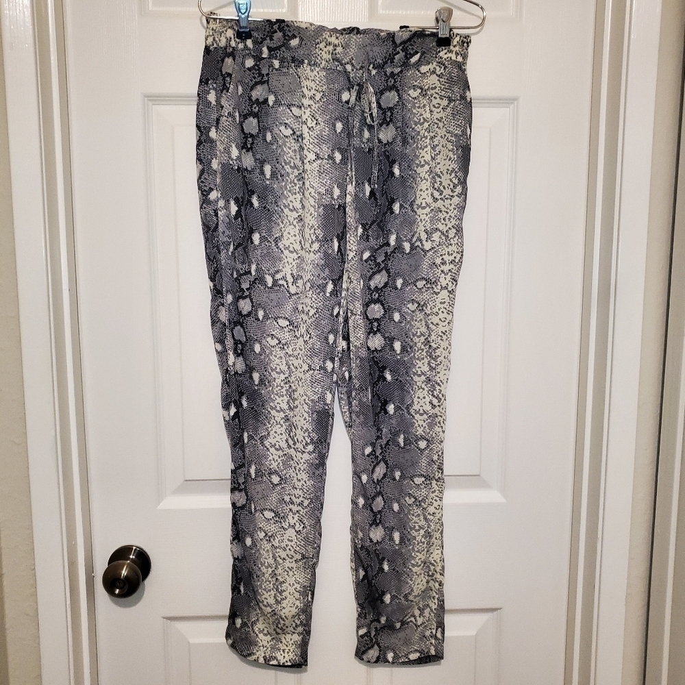Bishop & Young Snakeskin Print Pants Sz S